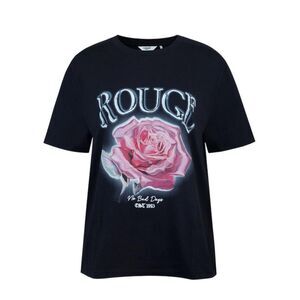 Firetrap Womens/Ladies Grunge Rose Crew Neck Regular T-Shirt / Rose